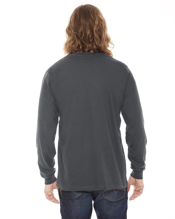 American Apparel Unisex Fine Jersey Long Sleeve T-Shirt | Asphalt Cheap - Image 2