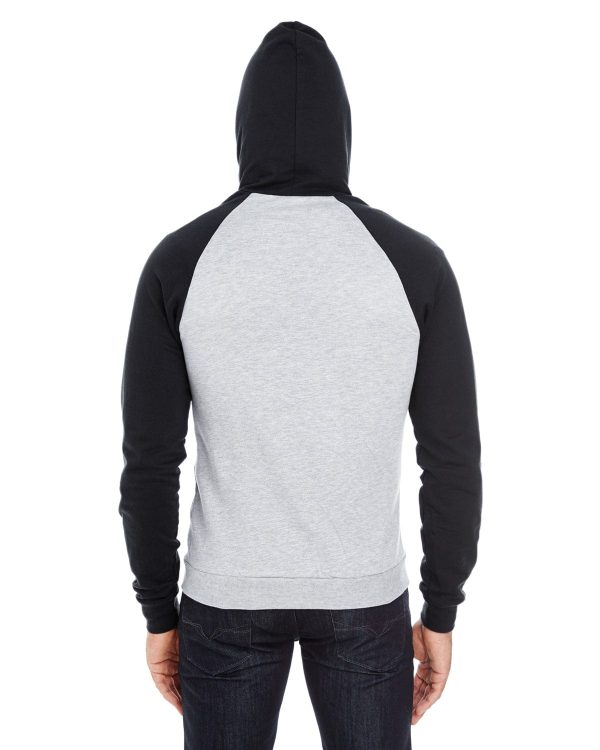 American Apparel Unisex California Fleece Zip Hoodie | Hthr Grey  Black Online now - Image 2