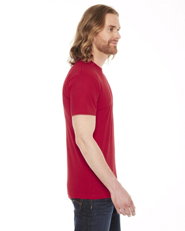 American Apparel Unisex Poly-Cotton Short Sleeve Crewneck | Red Cheap - Image 3