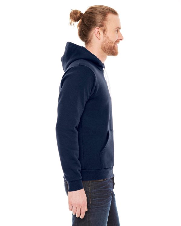 American Apparel Unisex Flex Fleece Drop Shoulder Pullover Hoodie | Navy Fashion - Image 3