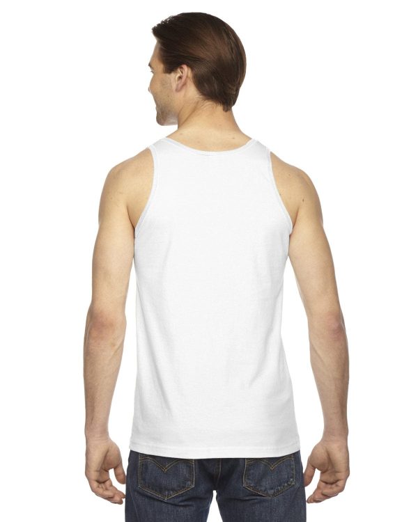 American Apparel Unisex Fine Jersey Tank | White on Sale - Image 2