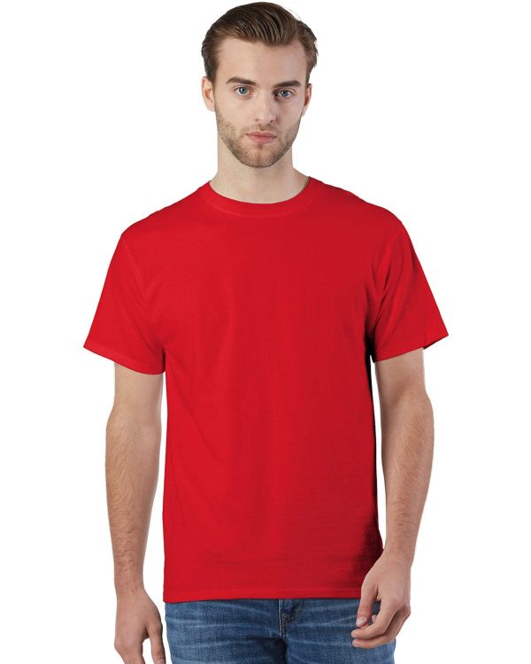 Champion Adult Ringspun Cotton T-Shirt | Athletic Red Online