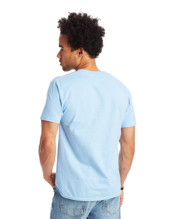 Hanes Beefy-T T-Shirt | Light Blue For Discount - Image 2