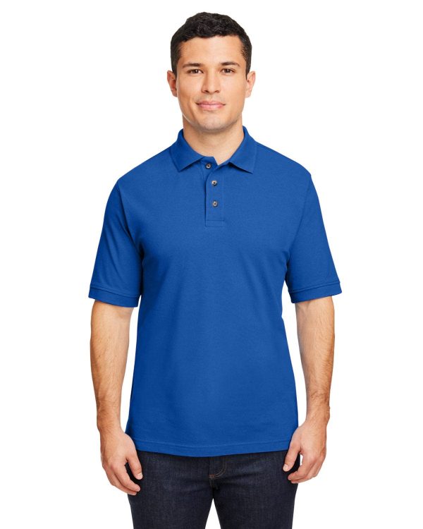 Harriton Cotton Pique Polo Shirt | True Royal Supply