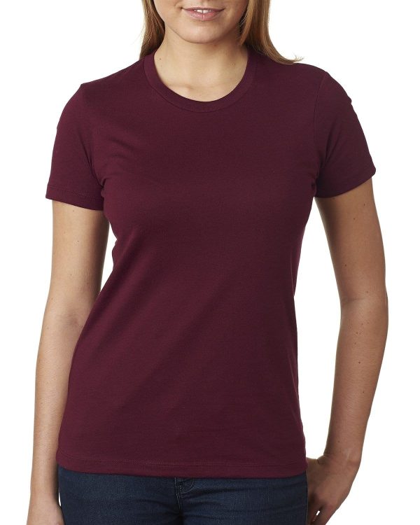 Next Level Ladies Boyfriend Tee | Maroon Hot on Sale