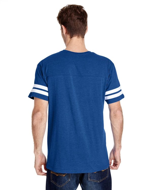 LAT Mens Football T-Shirt | Vn Royal  Bd Wht Online Sale - Image 2