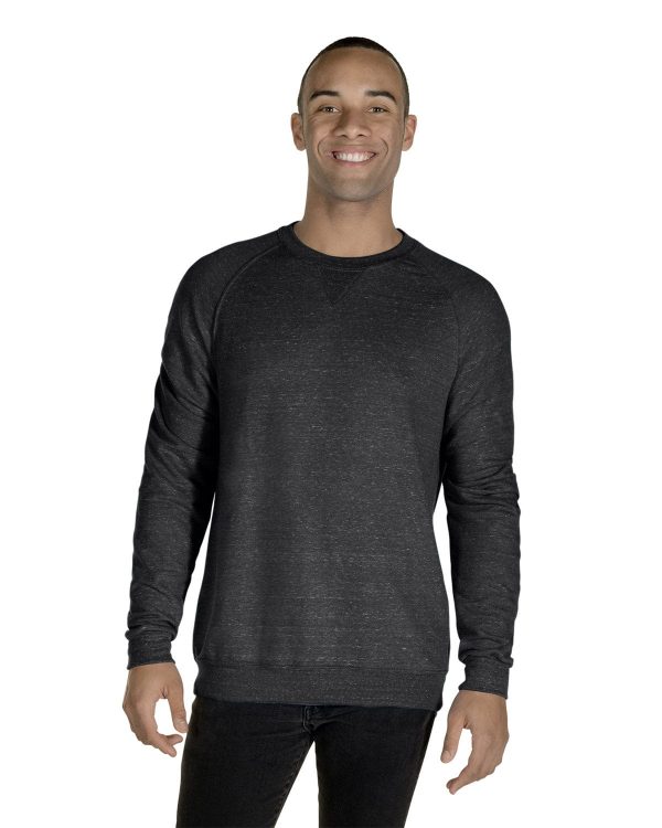 Jerzees Snow Heather French Terry Crewneck Sweatshirt | Blk Ink Snow Hth Sale