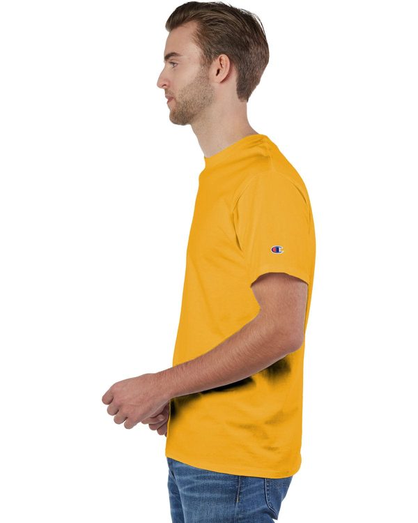Champion Adult Ringspun Cotton T-Shirt | C Gold on Sale - Image 3