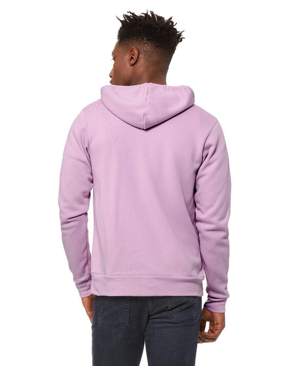 Bella+Canvas Unisex Poly-Cotton Fleece Full-Zip Hoodie | Lilac Hot on Sale - Image 2