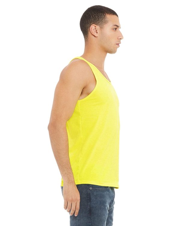 Bella+Canvas Unisex Jersey Tank | Neon Yellow Online Hot Sale - Image 3
