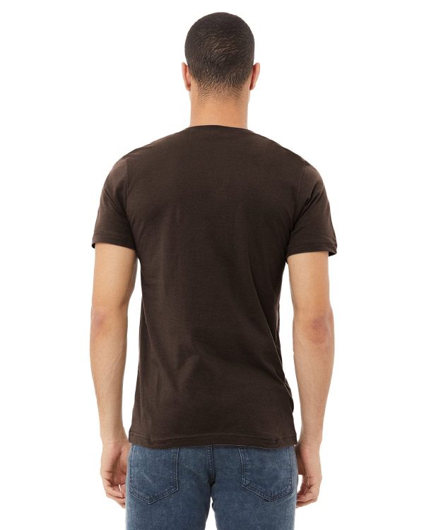 Bella+Canvas Unisex V-Neck T-Shirt | Brown Sale - Image 2