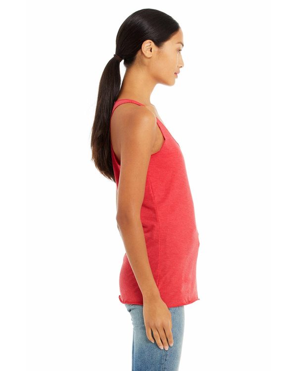 Bella+Canvas Ladies Triblend Racerback Tank | Red Triblend Fashion - Image 3