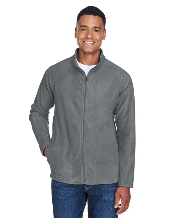 Team 365 Mens Campus Microfleece Jacket | Sport Graphite Supply
