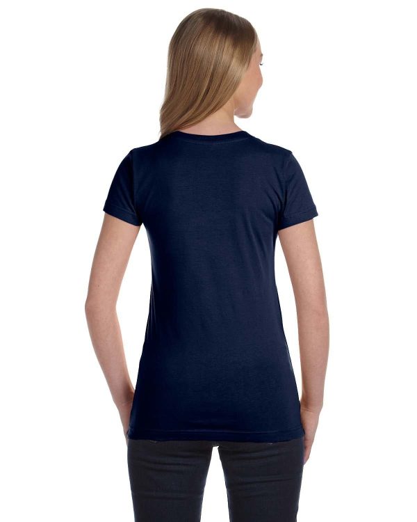 LAT Ladies Fine Jersey T-Shirt | Navy Online Hot Sale - Image 2