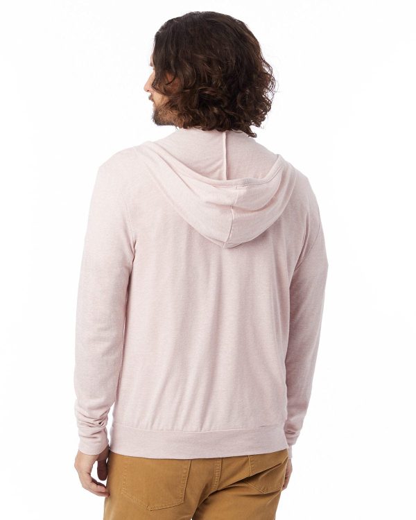 Alternative Unisex Eco-Jersey Zip Hoodie | Eco Rose Quartz For Discount - Image 2