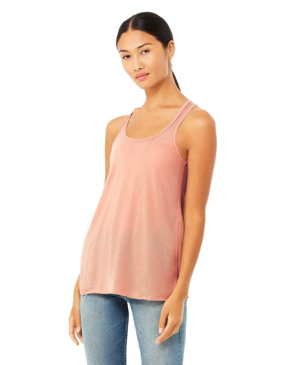 Bella+Canvas Ladies Flowy Racerback Tank | Peach Cheap