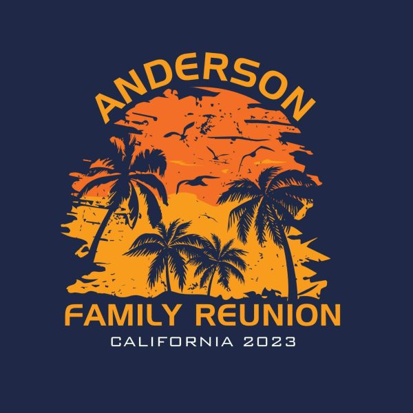 Palm Sunset Family Reunion T-Shirt Design R3-6 Online now - Image 4
