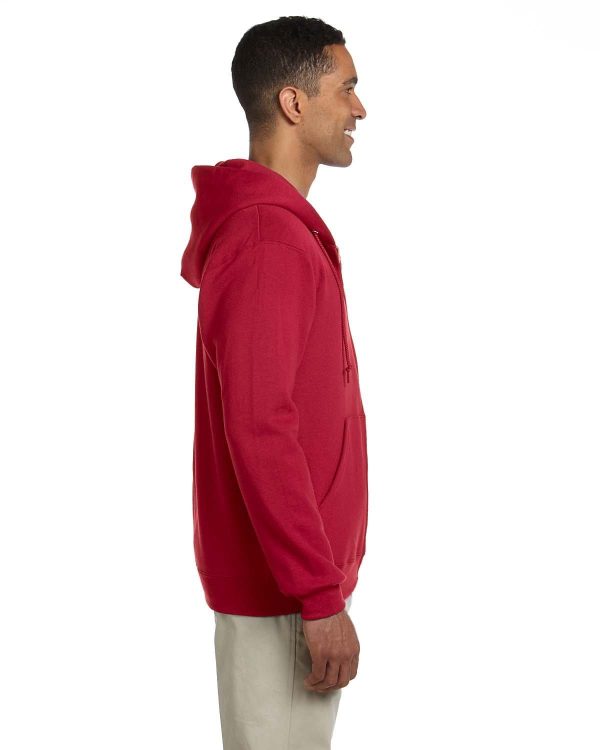 Jerzees Super Sweats 50 50 Full-Zip Hoodie | True Red Sale - Image 3