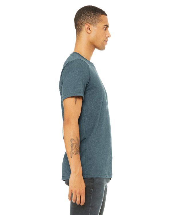 Bella+Canvas Triblend T-Shirt | Steel Blu Trblnd Cheap - Image 3