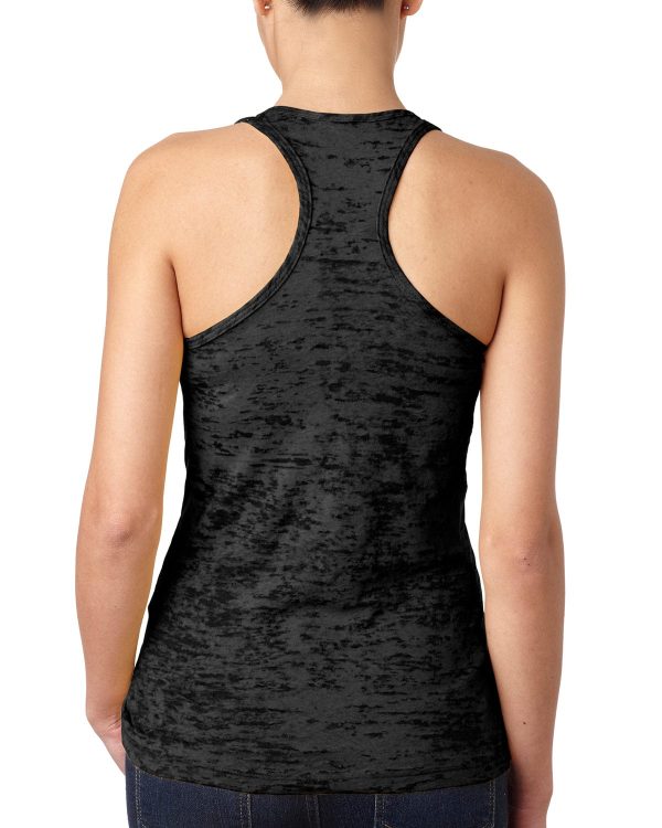 Next Level Ladies Burnout Racerback Tank | Black on Sale - Image 2