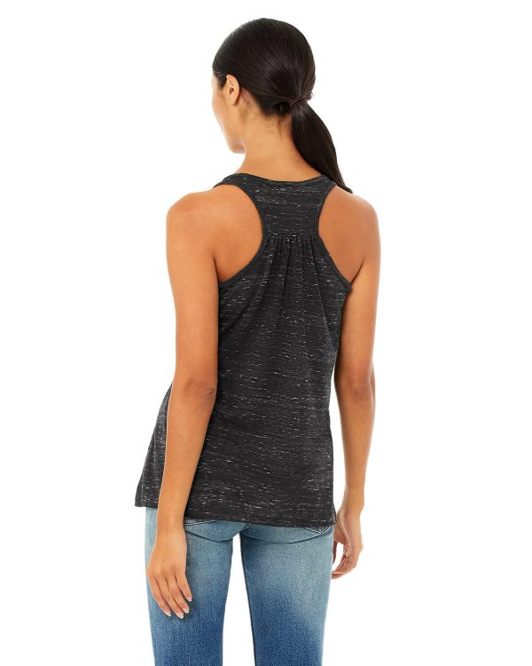 Bella+Canvas Ladies Flowy Racerback Tank | Black Marble For Cheap - Image 2