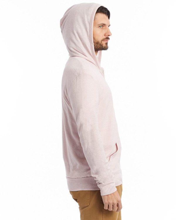 Alternative Unisex Eco-Jersey Zip Hoodie | Eco Rose Quartz For Discount - Image 3