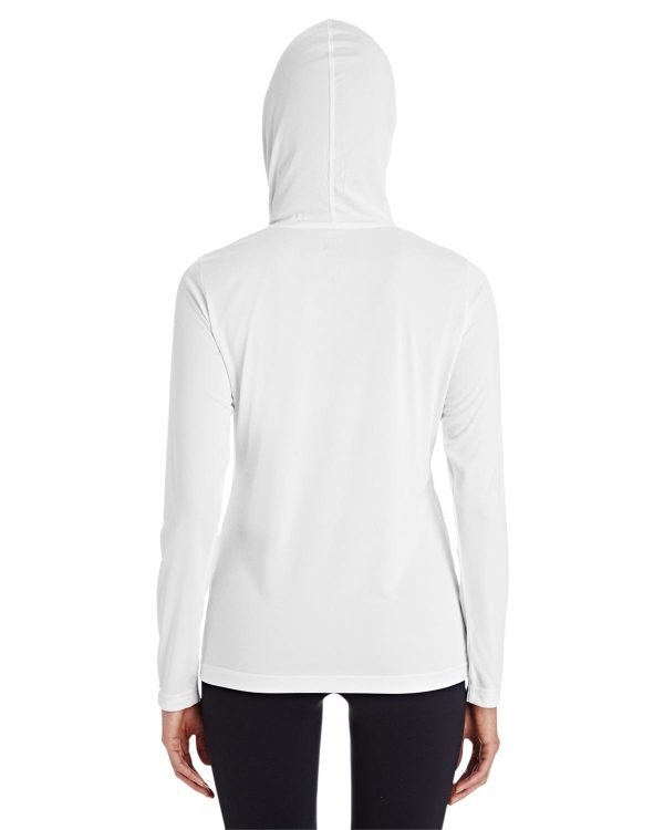 Team 365 Ladies Zone Performance Hoodie | White Supply - Image 2