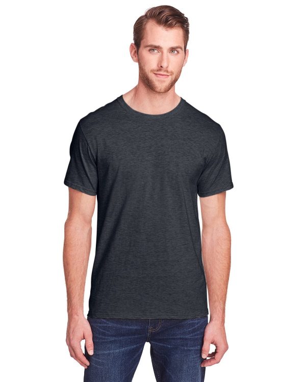 Fruit of the Loom Adult ICONIC T-Shirt | Black Ink Heathr For Discount