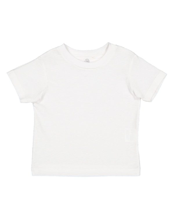 Rabbit Skins Toddler Fine Jersey T-Shirt | White Cheap