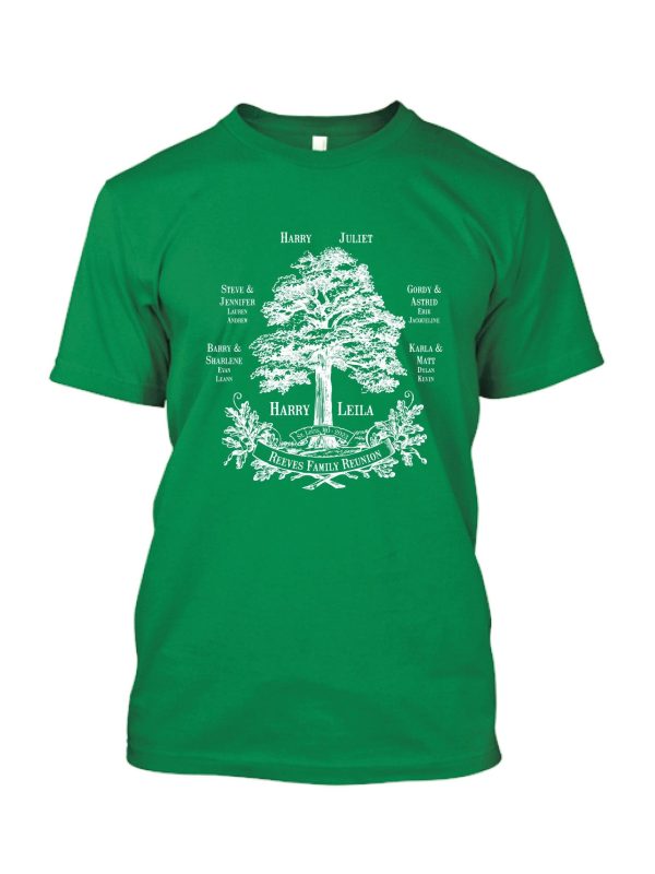 Oak Tree Family Reunion T-Shirt Design R1-24 Fashion - Image 4