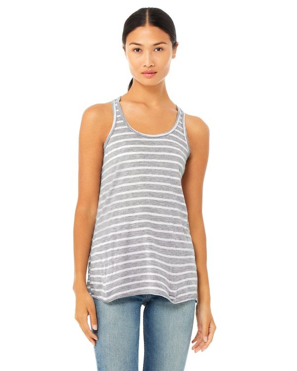 Bella+Canvas Ladies Flowy Racerback Tank | Str Ath Htr  Wht Cheap