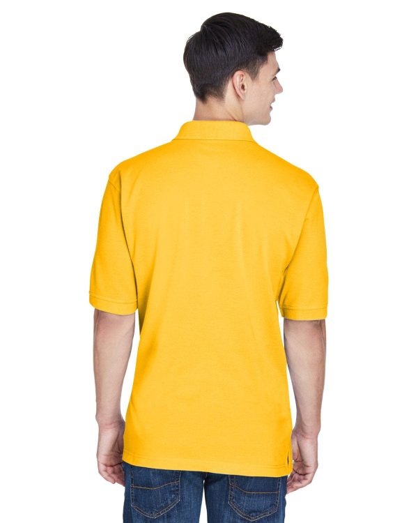 Harriton Easy Blend Polo Shirt | Sunray Yellow Online Hot Sale - Image 2