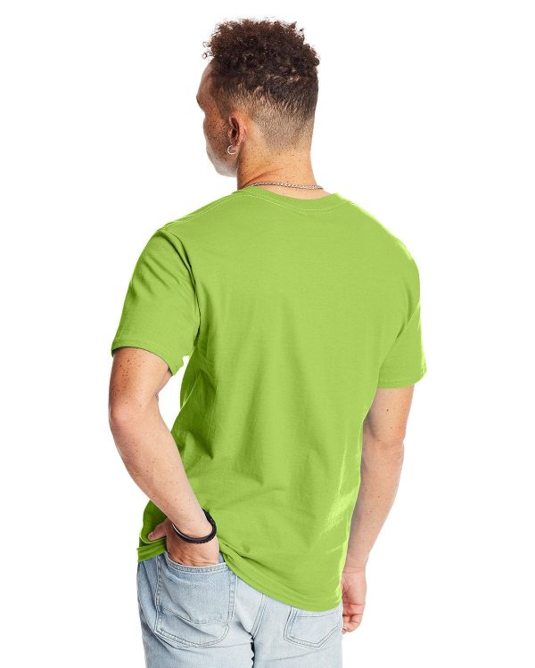 Hanes Beefy-T T-Shirt | Lime For Discount - Image 2