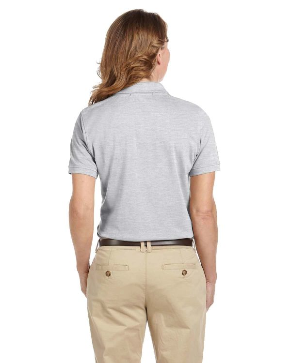 Harriton Ladies Easy Blend Polo Shirt | Grey Heather Online Hot Sale - Image 2