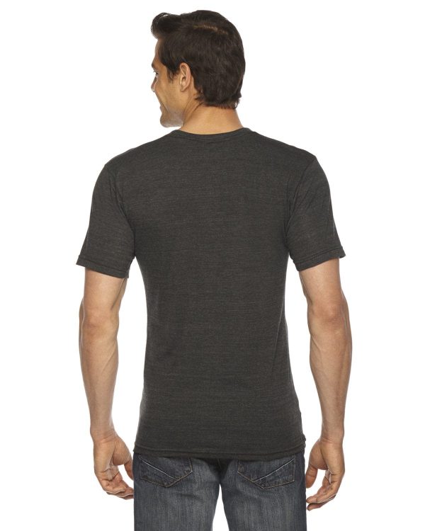 American Apparel Unisex Triblend Short Sleeve V-Neck | Tri Black Cheap - Image 2