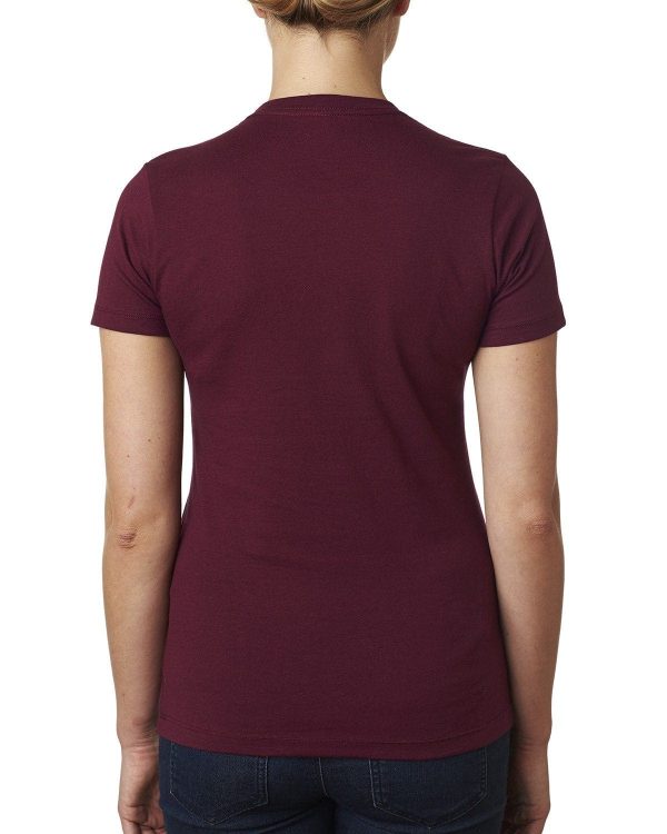 Next Level Ladies Boyfriend Tee | Maroon Hot on Sale - Image 2