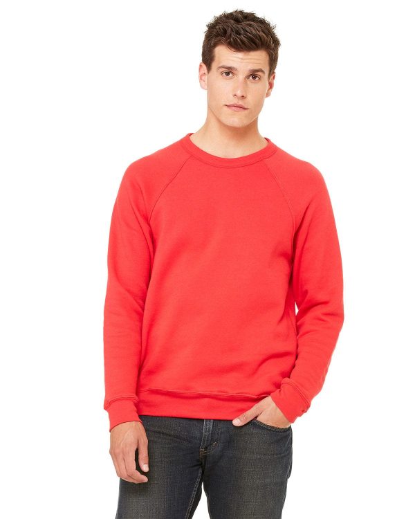 Bella+Canvas Triblend Unisex Crewneck Sweatshirt | Red For Discount
