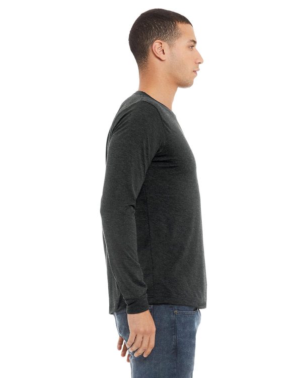 Bella+Canvas Long Sleeve Jersey T-Shirt | Chrcl Blck Trbln Hot on Sale - Image 3