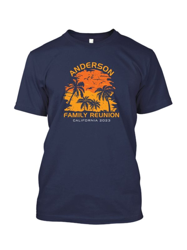 Palm Sunset Family Reunion T-Shirt Design R3-6 Online now - Image 2