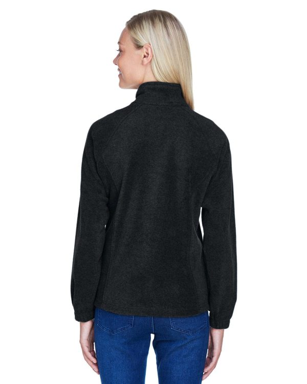 Harriton Ladies Full-Zip Fleece Jacket | Black on Sale - Image 2
