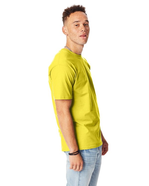 Hanes Beefy-T T-Shirt | Yellow For Discount - Image 3