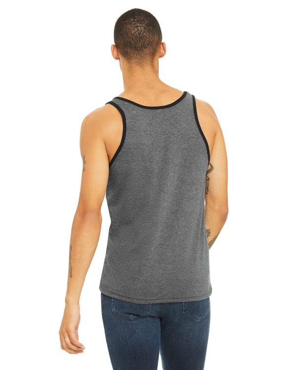 Bella+Canvas Unisex Jersey Tank | Deep Hthr  Black on Sale - Image 2