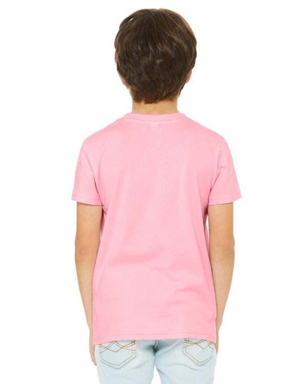 Bella+Canvas Youth Short Sleeve T-Shirt | Pink For Cheap - Image 2