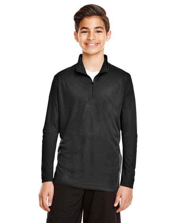 Team 365 Youth Zone Performance Quarter-Zip | Black on Sale