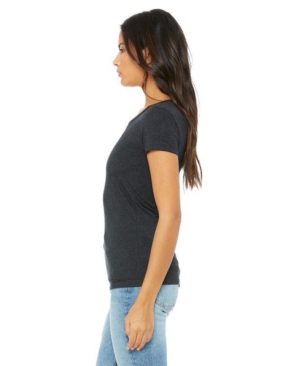 Bella+Canvas Ladies Triblend T-Shirt | Char-black Trib For Sale - Image 3