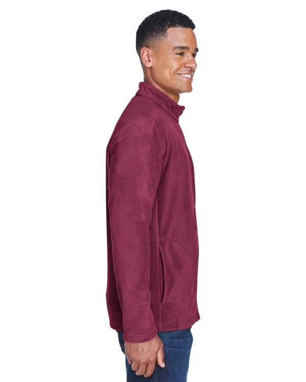 Team 365 Mens Campus Microfleece Jacket | Sport Maroon For Cheap - Image 3