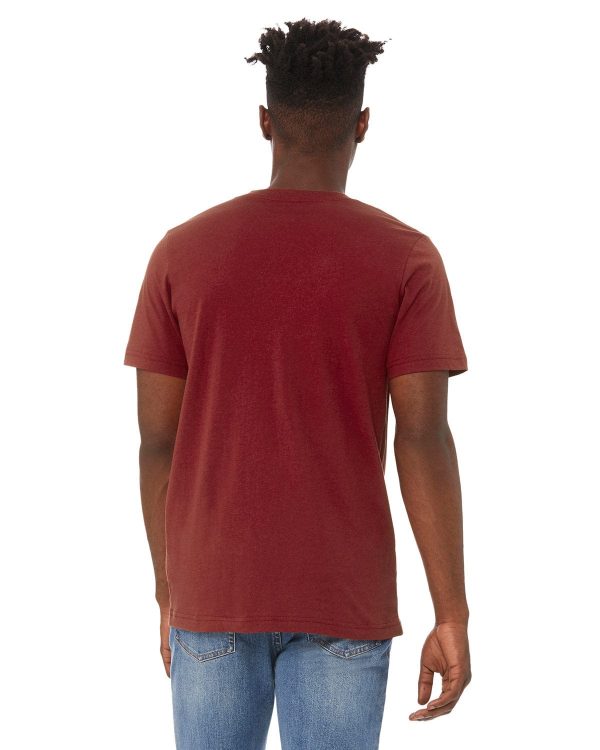 Bella+Canvas Unisex V-Neck T-Shirt | Cardinal For Discount - Image 2