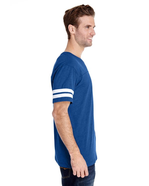 LAT Mens Football T-Shirt | Vn Royal  Bd Wht Online Sale - Image 3