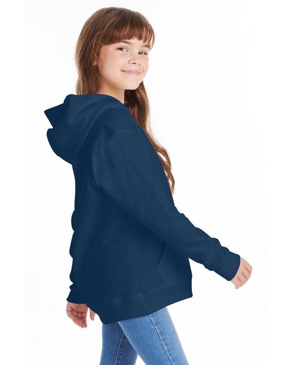 Hanes Youth Hooded Sweatshirt | Navy on Sale - Image 3