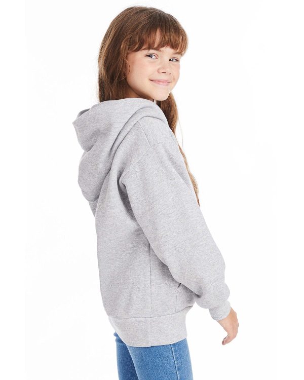 Hanes Youth Hooded Sweatshirt | Light Steel on Sale - Image 3
